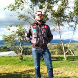 Chaqueta Top Gun Clásica Hombre